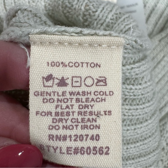 Mystree Light Green V-Neck Sweater with Ruffle Sleeves - Picture 5 of 8